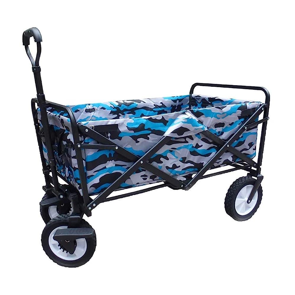 Handcart Portable Folding Garden Trolley Cart Heavy Duty Trolley Wagon Mult
