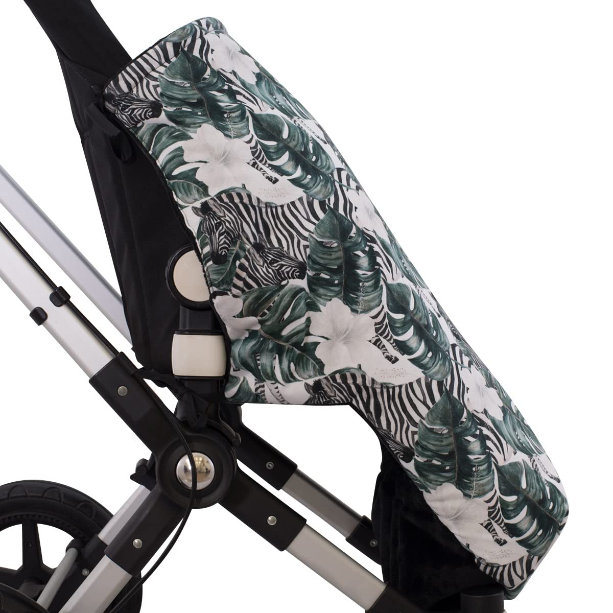 JYOKO Kids Saco Cubrepiés de Invierno Compatible con Portabebés, Sillas de Coche y Cochecitos de Paseo | Polar Teddy Extra Suave | Hecho en España (Zebra, Polar Teddy - 80 Cm)