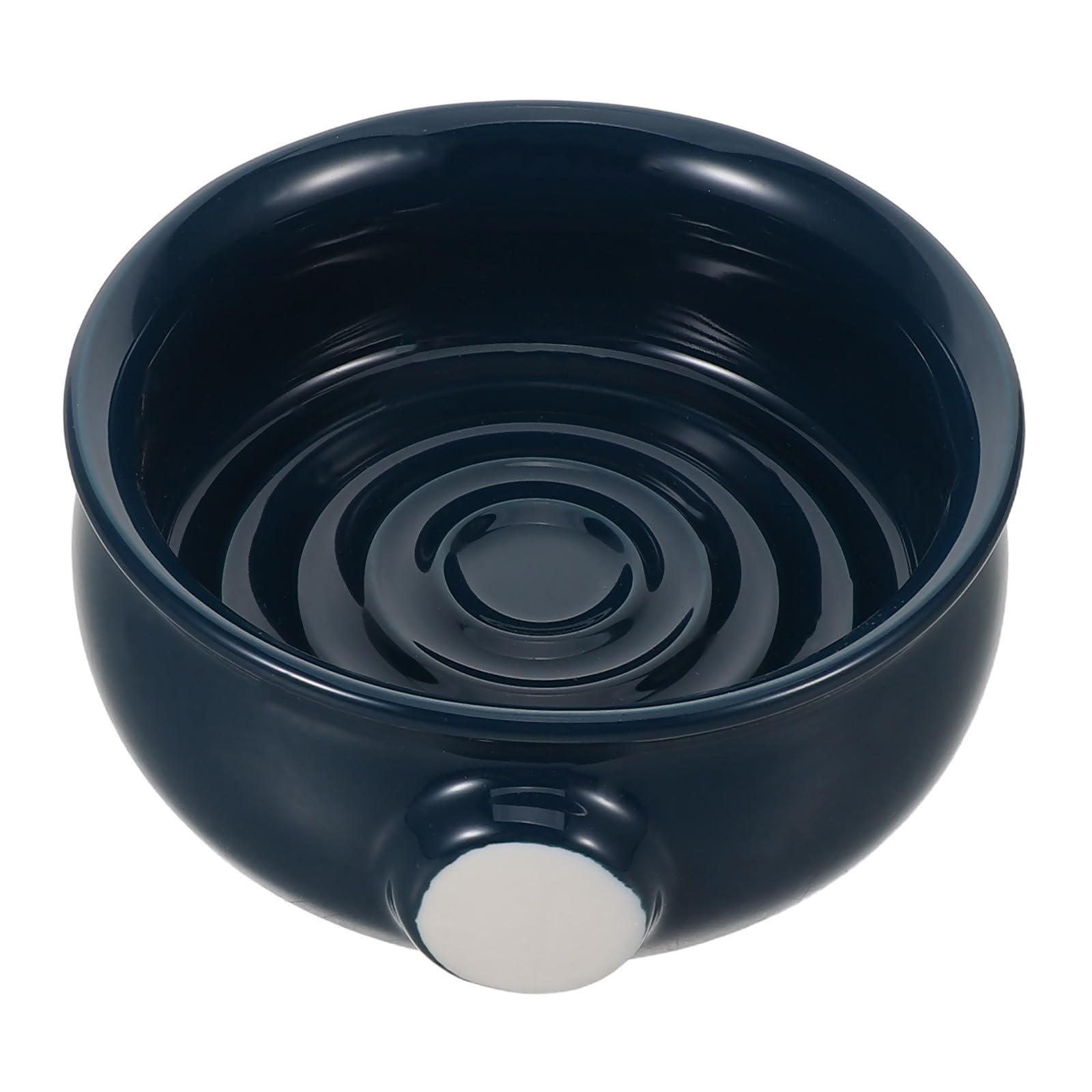 Uonlytech Ciotola da Barba in Ceramica Elegante e Portatile per Uomo, Ciotola per Rasatura Multifunzionale per Uso Domestico e Viaggi