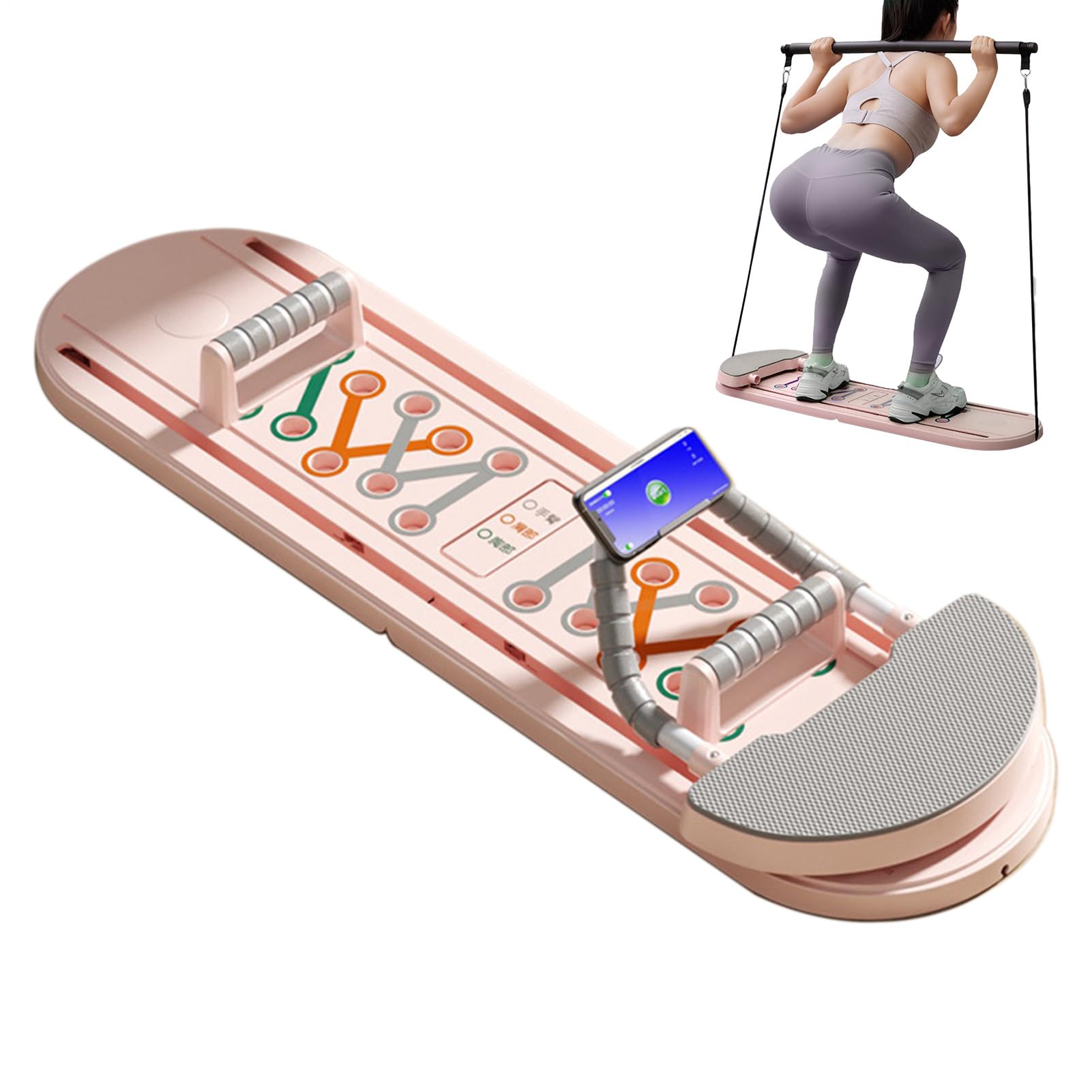 Máquina De Pilates Reformar - Accesorios de Fitness y Ejercicio Plegables,Tabla De Pilates Para Entrenamiento De Abdominales Y Core,Para Oficina Entrenamiento Rehabilitación Empaquetado