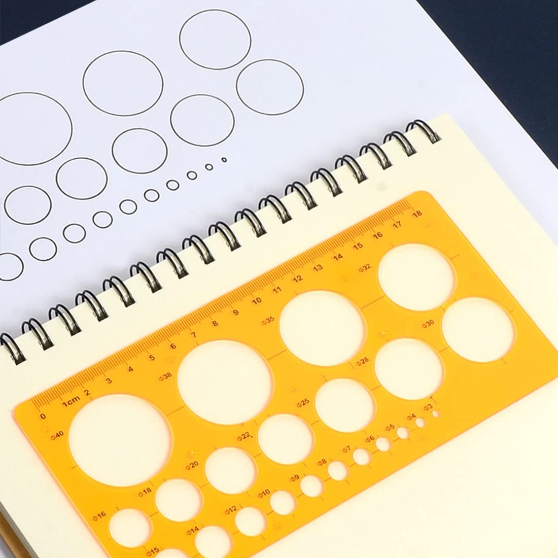 Normografo NATO GRAPH'IT 87 Forme - Stencil Tecnico Per Mappe E Disegni - Foto 5