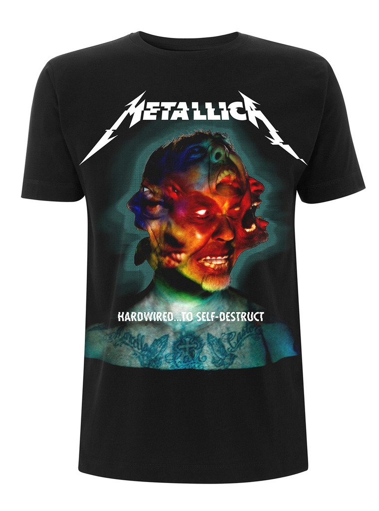 Tee Shack Men's Black Metallica Hardwired To Self Destruct Album Official Tee T-Shirt Unisex (Xx-Large)