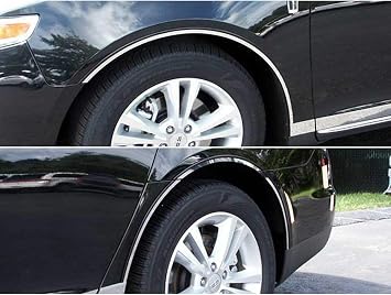 QAA is Compatible with 2009-2012 Lincoln MKS 8 Piece Stainless Wheel Well Accent Trim, Cut to fit with Rocker kit Sold Separately WQ49625