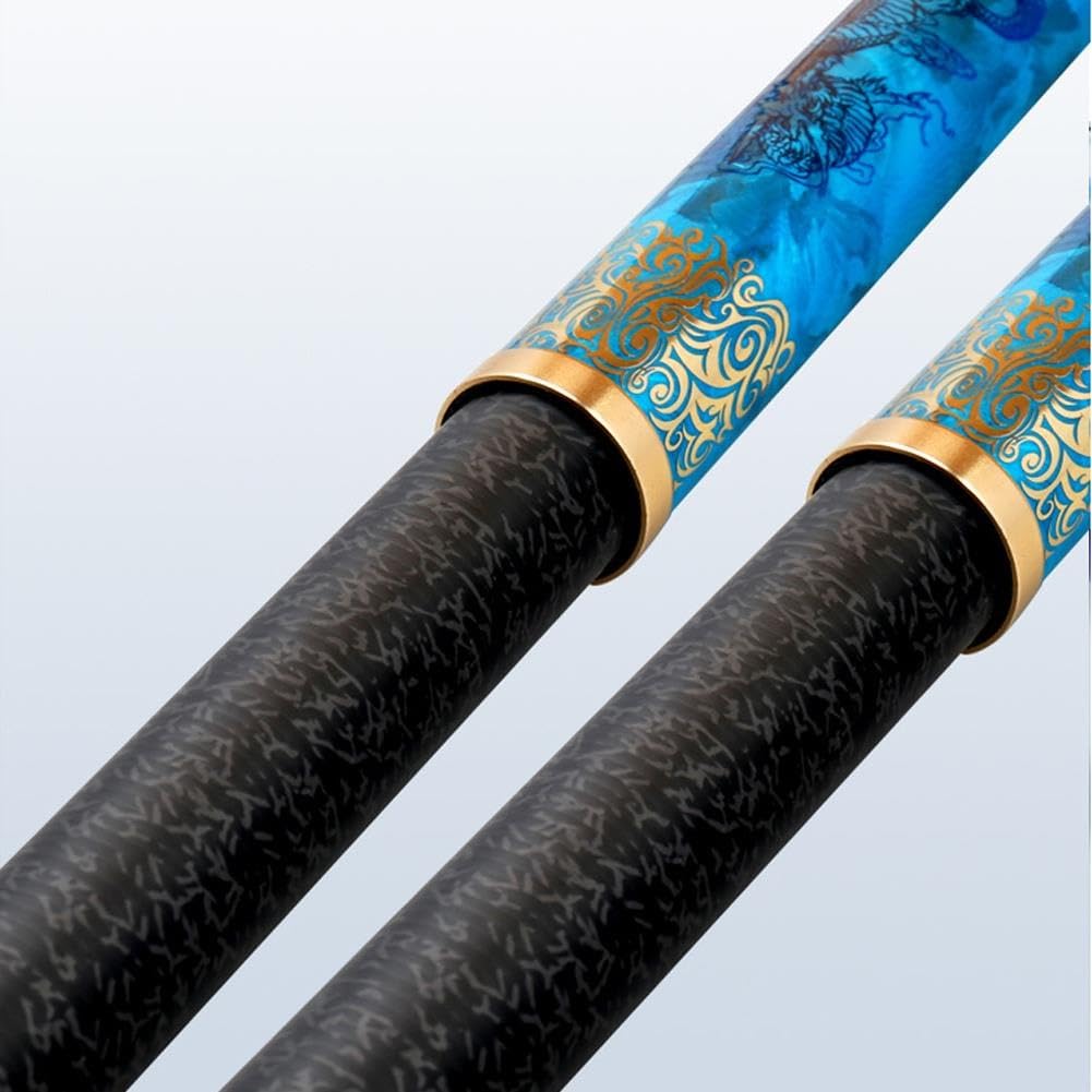 Canna da Pesca 3,6-12 M 20HH19, Canna Super Rigida per Storioni E Pesci di Grandi Dimensioni(5.4m)