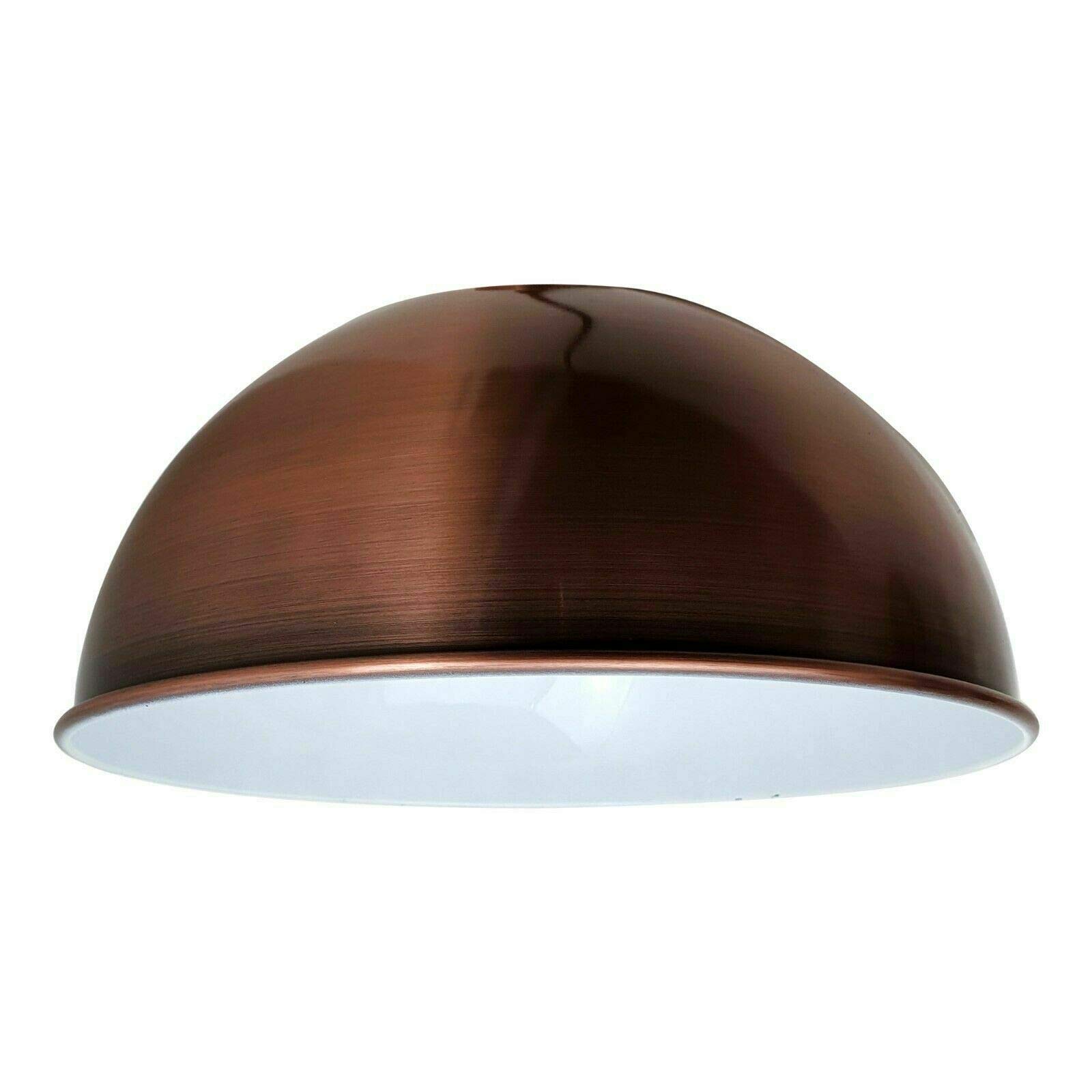 Pendant Light Fixture Vintage Style Industrial Metal Ceiling Pendant Shade Lightning E27 for Kitchen Bar Hotel and Dining Rooms (Dome - Copper) — image 1