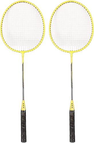 Miniatura 4 de Badminton Racquets, Easy to Use Iron Alloy Anti Slip Badminton Rackets Set Sensitive Control Professional Low Resistance for Playground