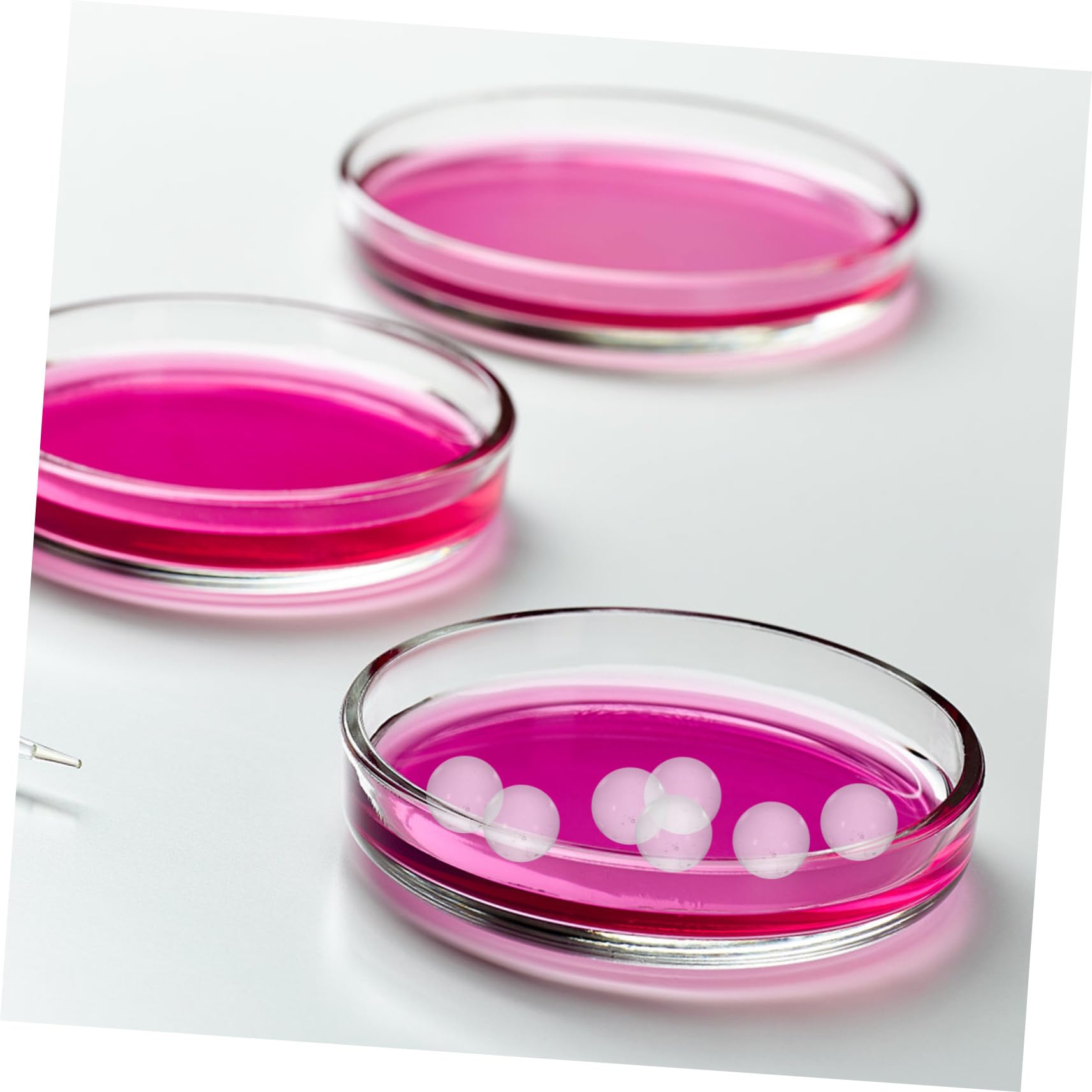 Zerodeko Bolas De Vidrio Sólido Transparentes De 2 Mm, Paquete De 2000 Esferas De Cristal Para Laboratorio, Alta Dureza y Superficie Lisa, Adecuado Para Experimentos y Cultivo De Bacterias