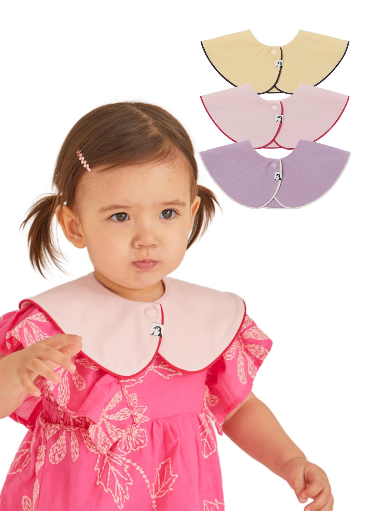 Konny Baby Bibs 3/5/7-Pack Set, 360 ​​° Rotate, Soft and Absorbent Bandana Drooling for Boys Girls baby Essentials