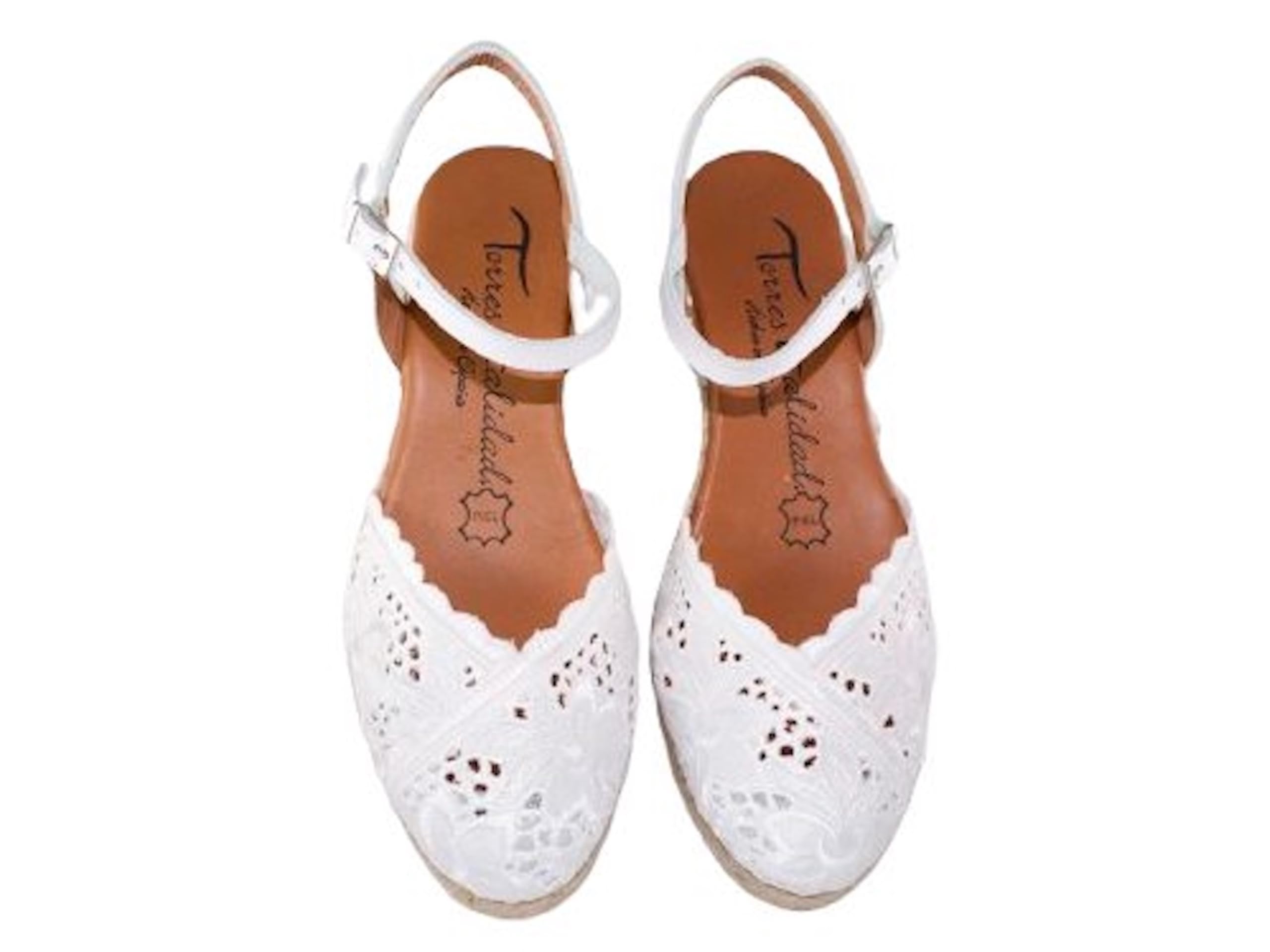 Alpargata Valenciana Mujer Bordada con Pulsera Ajustable, Cuña de Yute 6 cm, Espadrilles Verano Hechas en España Mod 5004