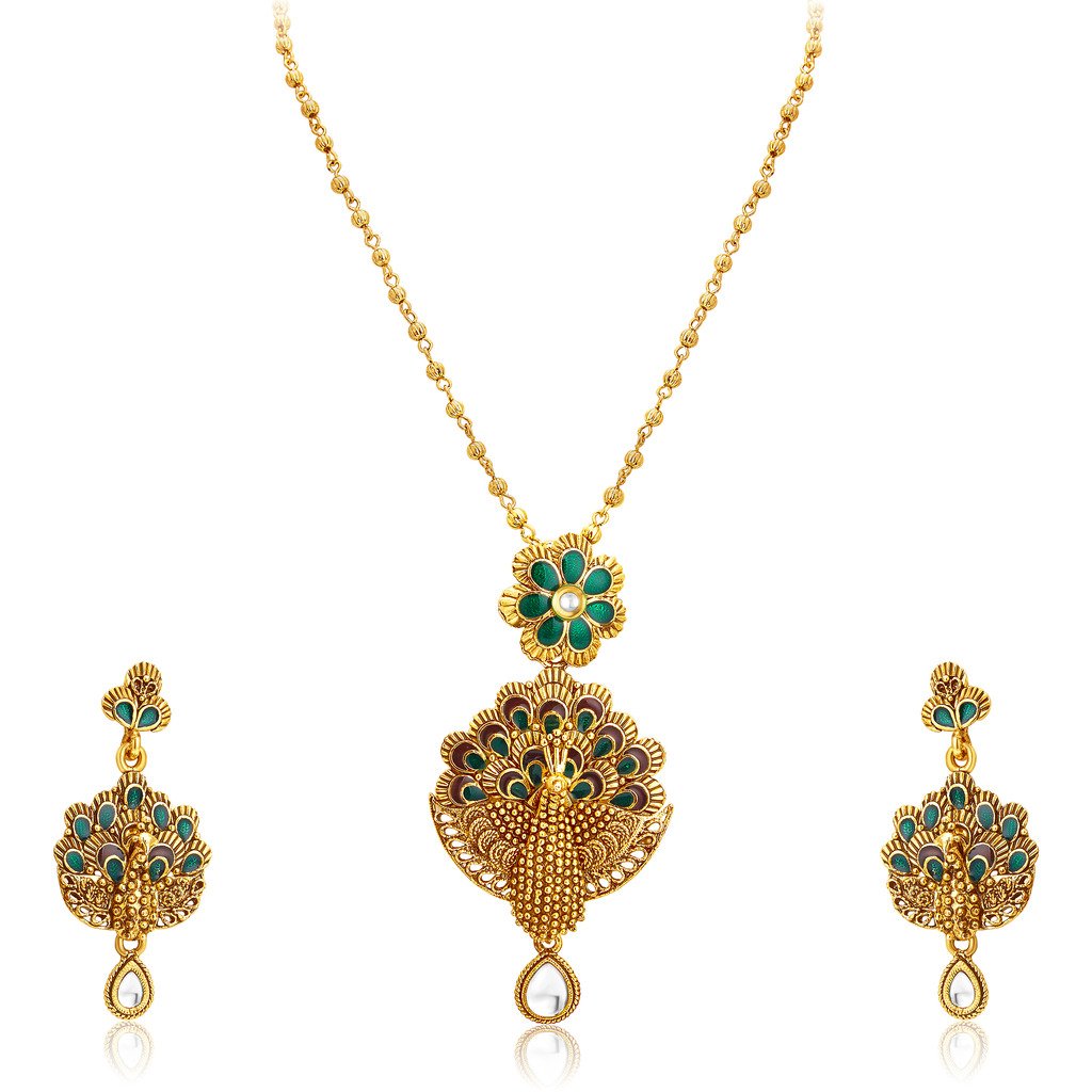 See full amazon price history chart for Sukkhi Pleasing Pecock Gold Plated Pendant Set For Women Sukkhi Pleasing Pecock Gold Plated Pendant Set For Women (B018W8DZYE) Amazon Price History, Amazon Price Tracker