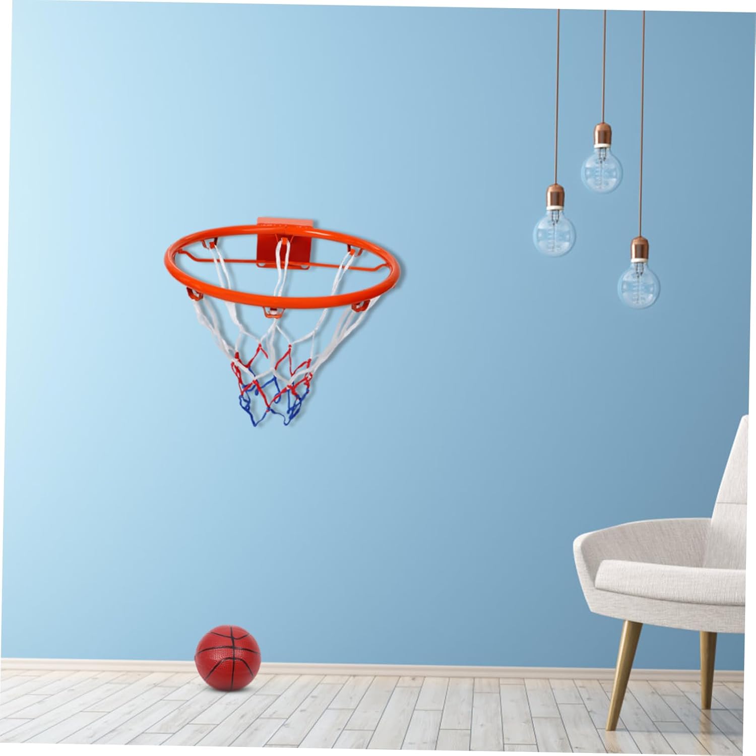 Kisangel Basketball Goals Outdoor Wall Mounted Basketball Hoop Replacement Rim Easy Install for Boys and Girls