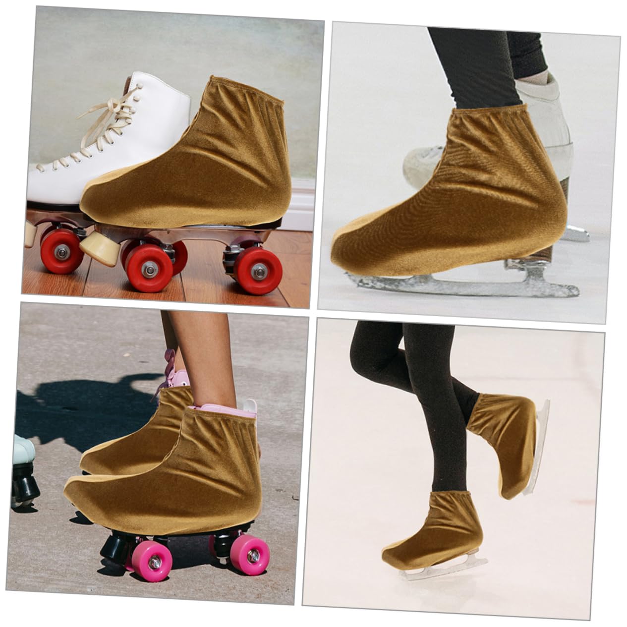KOMBIUDA 1 Pair Skating Boot Covers Elastic Ice Skate Guards for Outdoor Use Protector for Figure Skates Durable and Comfortable Design Present for Skating Enthusiasts