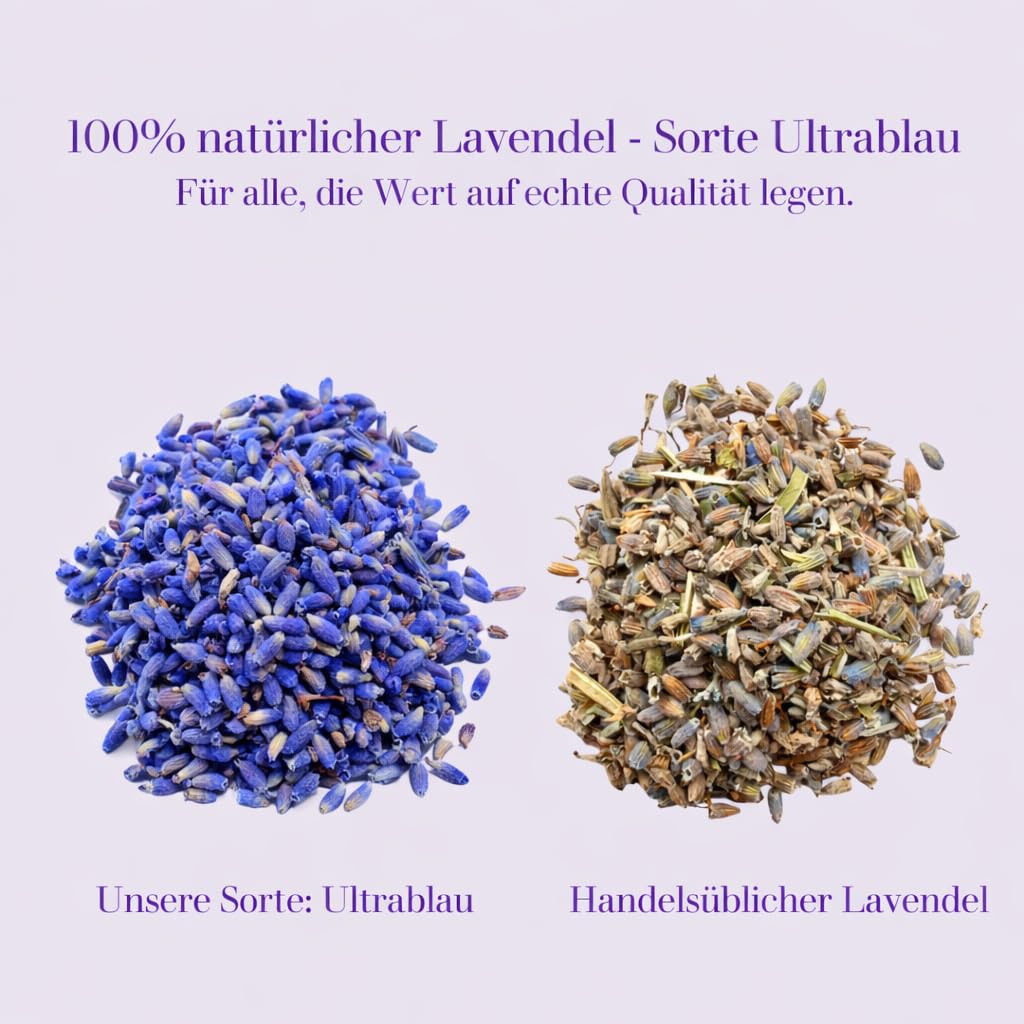Lavoire 16x6g Sachets Parfumés Lavande - Boules de Mites - Lutte Naturelle Anti-Mites - Anti Mites - Piège à Mites - Mites Vêtements - Parfum Longue Durée, Durable & Apaisant - 100% Lavande Séchée