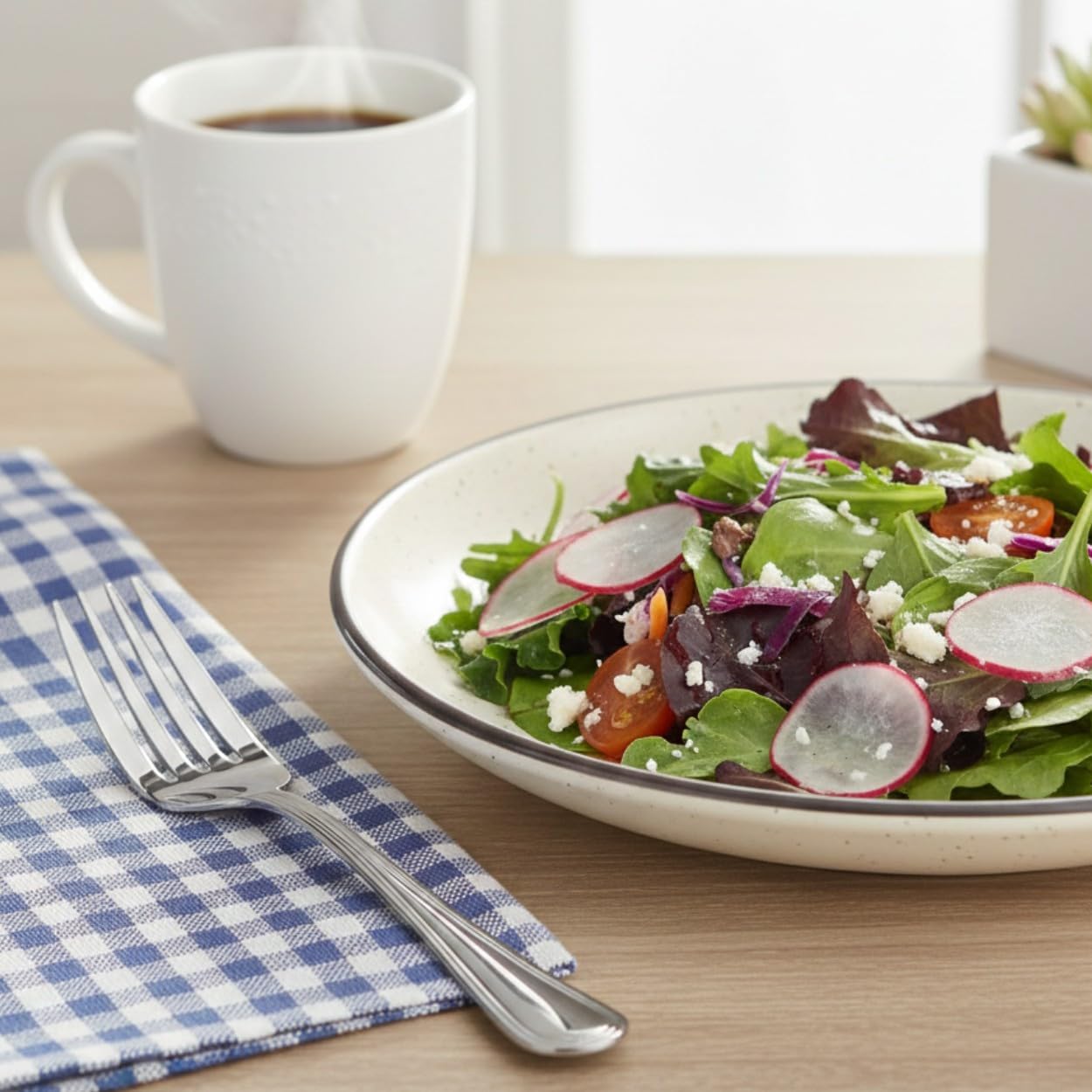 TrueCraftware- Atlantic Stainless Steel Salad Fork Set of 24- Stainless Steel Flatware Silverware Cutlery Kitchen Tableware Set for Home Restaurant Flatware Forks Silverware Salad Fork Cake Dessert