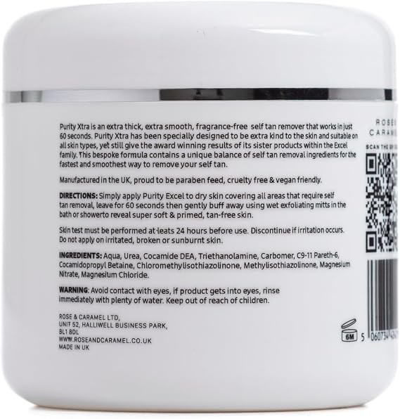 Rose & Caramel Purity Excel Xtra 60 Second Tan Remover 440ml