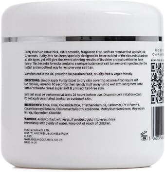 Rose & Caramel Purity Excel Xtra 60 Second Tan Remover 440ml