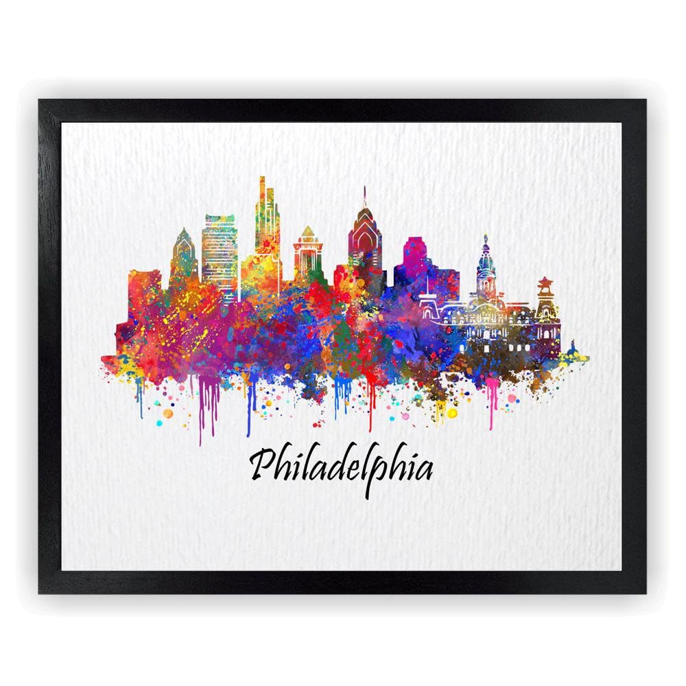 Affiche Philadelphie aquarelle Dignovel Studios impression d'art - 8
