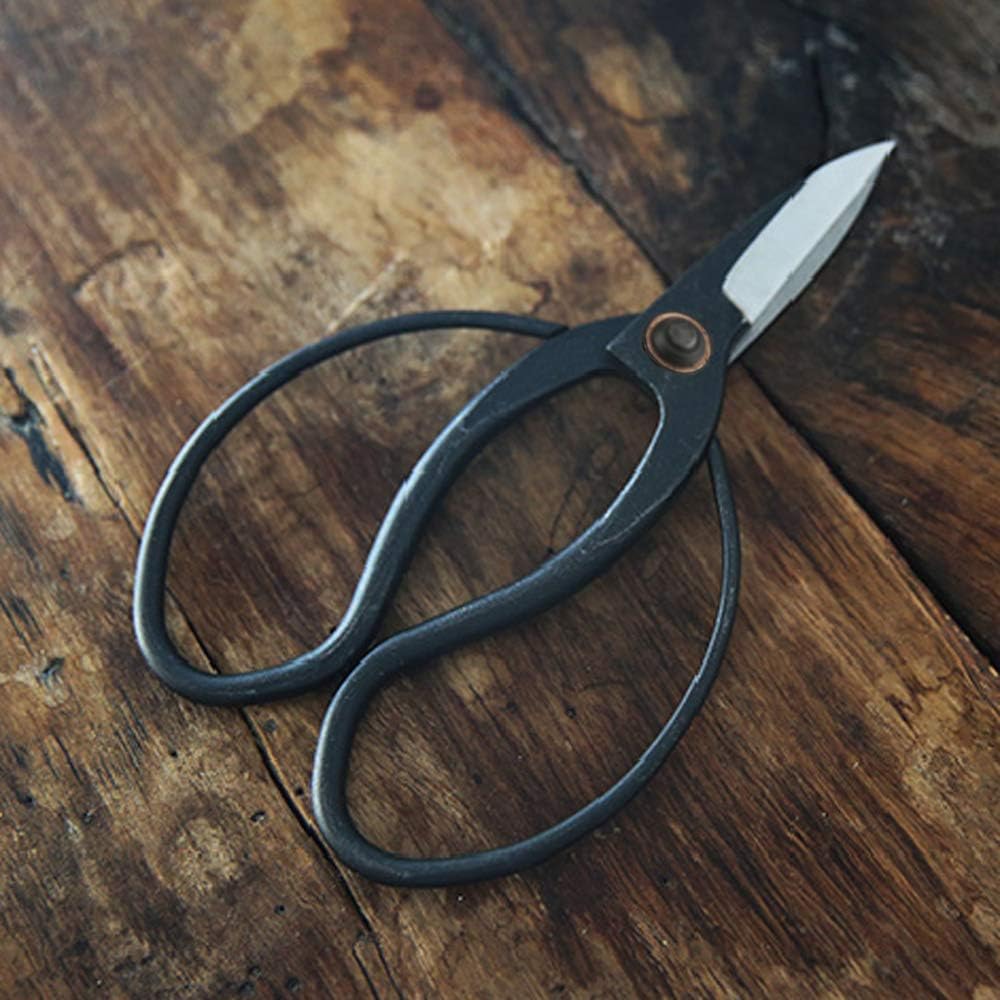 ZELARMAN Bonsai Pruning Scissors Set-Include 7" Black Bonsai Shear and 4" Mini Bonsai Pruning Scissors for Trimming Buds,Leaves & Small Branches