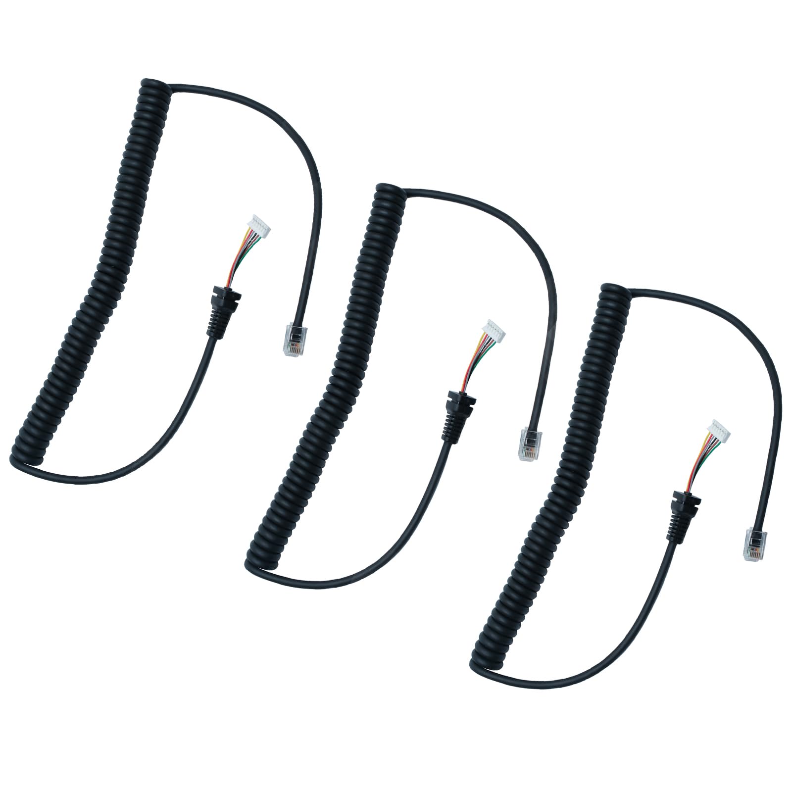 BVMAG Replacement Microphones Mic Cable Cord Handheld Microphone Speaker Mic Cable for yaesu MH-48 MH-48a6j MH-36 FT-7800 FT-8800 FT-8900 FT-8900R