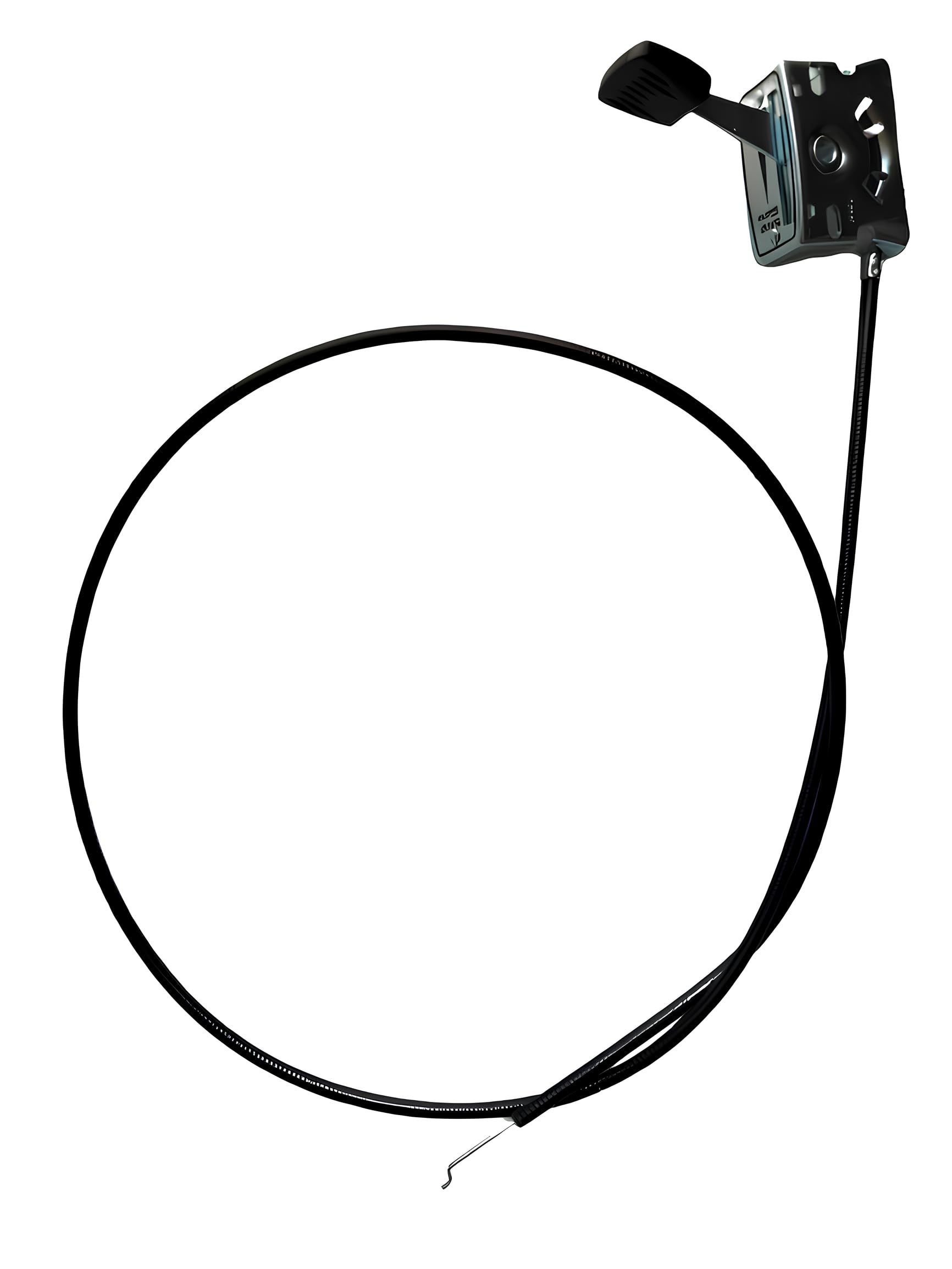 Cable del acelerador para la mayoría de cortadoras de césped, cable interior: 1,6 x 50 3/4 pulgadas. Cable exterior: PVC de 1220 mm para la mayoría de cortacésped