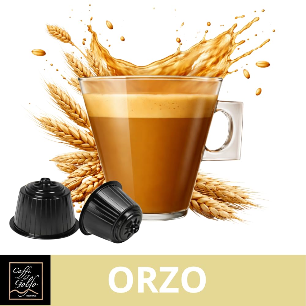 Caffè del Golfo Orzo Compatibili con Dolce Gusto, 16 Capsule Autoprotette, Bevanda Solubile dal Gusto Morbido e Naturale (160 CAPSULE)