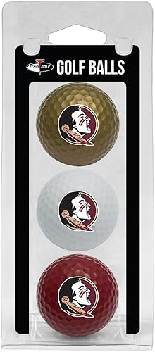 Vista 58 de Team Golf NCAA - Pelotas de golf de tamaño reglamentario, paquete de 3, impresión duradera del equipo a todo color varios colores del equipo.