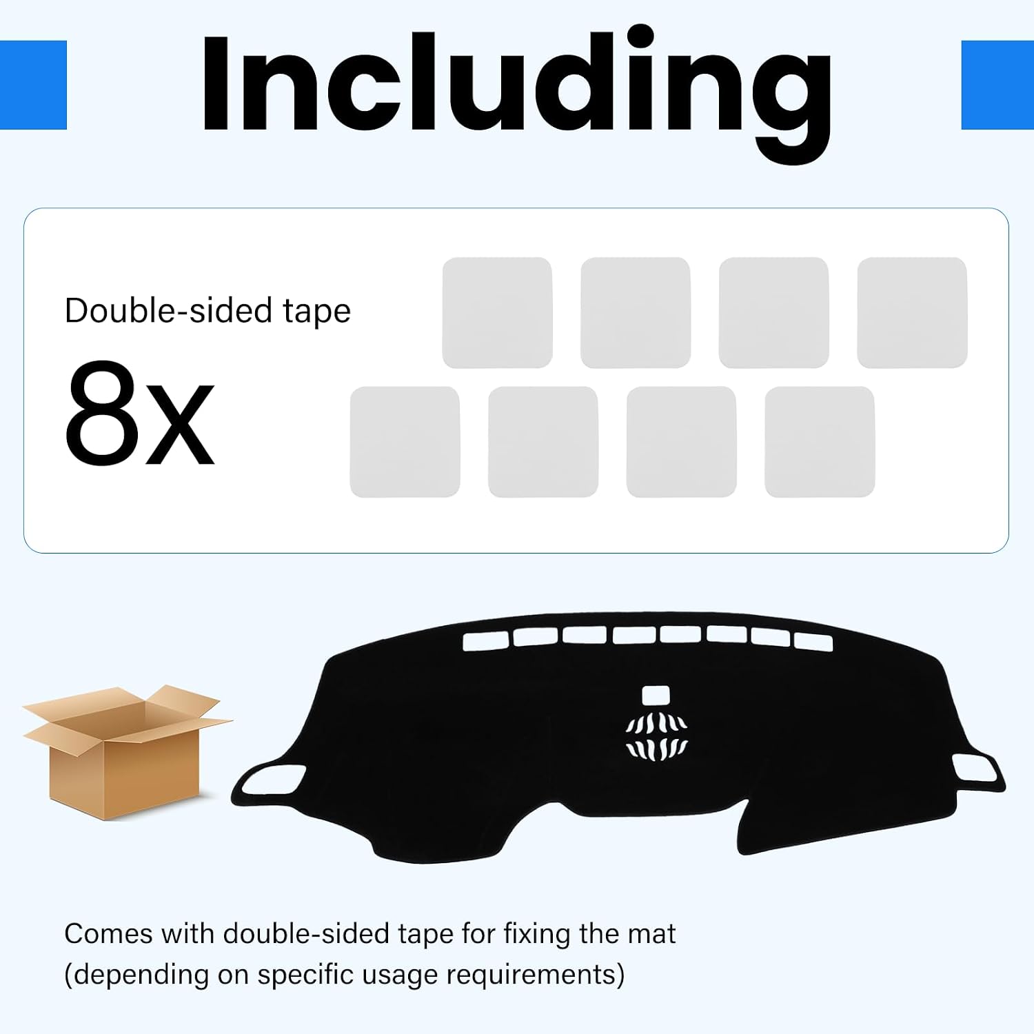 Dash Cover Compatible with Honda CRV CR-V 2017-2022 Full Set, Dashboard Cover Mat and Center Console Cover Pad, Custom Fit Sunshield Protector Interior Car Accessories