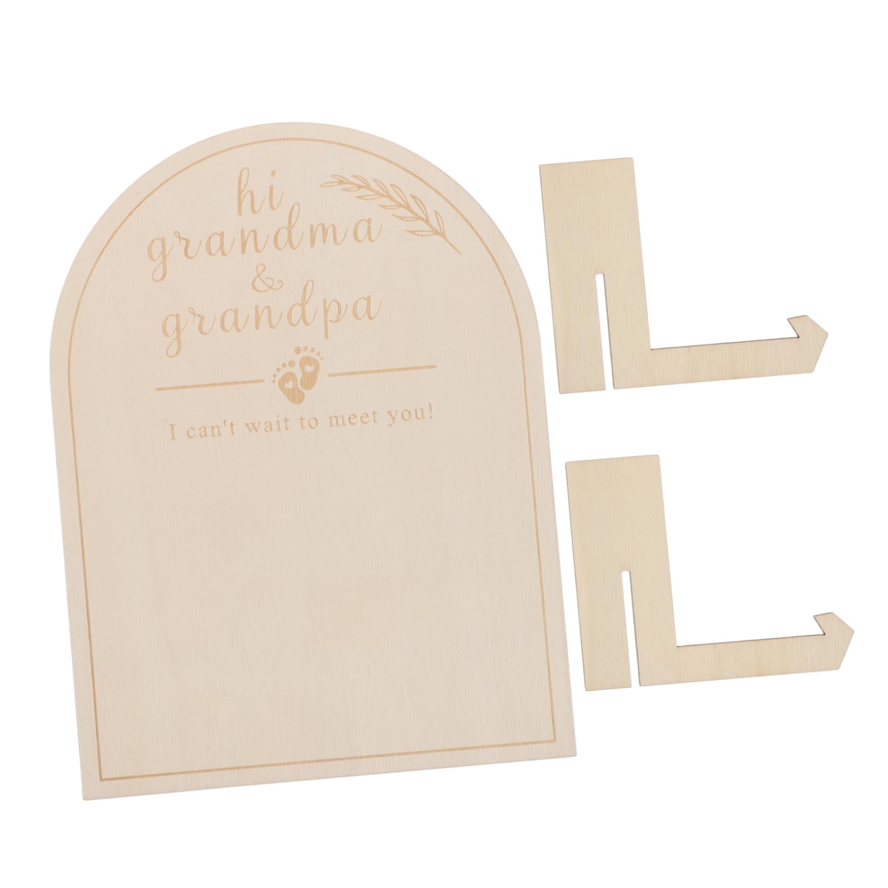 Vaguelly Wooden Baby Milestone Sign Growth Tracker Photo Prop Decor for Nursery Shower