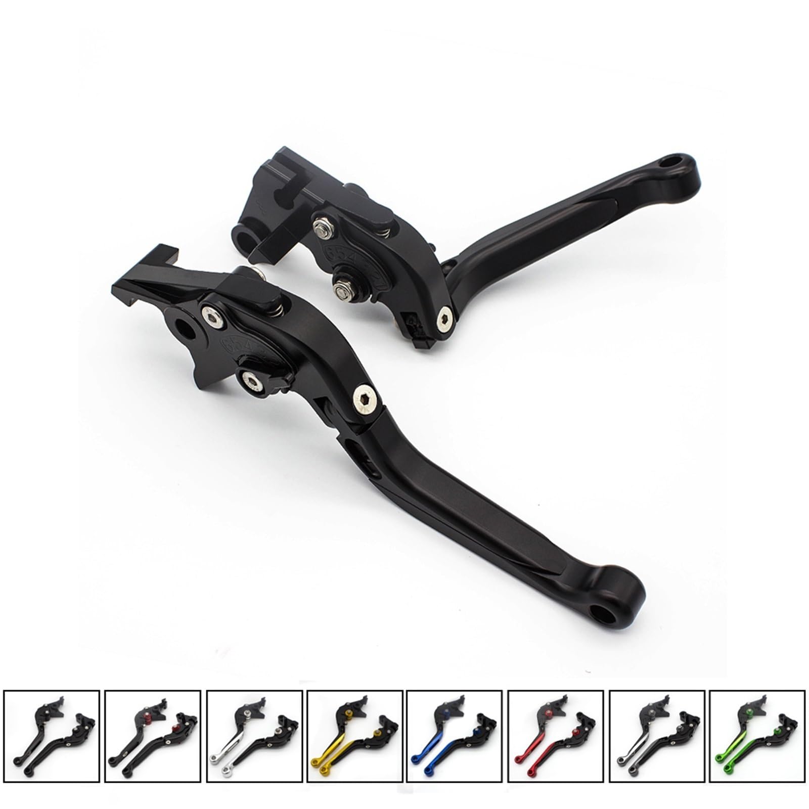 Motocykl CNC Dźwignia Sprzęgła Hamulca Uchwyt Motocykla Przednie Uchwyty Sterujące Akcesoria Dla Yamaha MT125 2014 2021 (Color : Fold Extend Sliver)