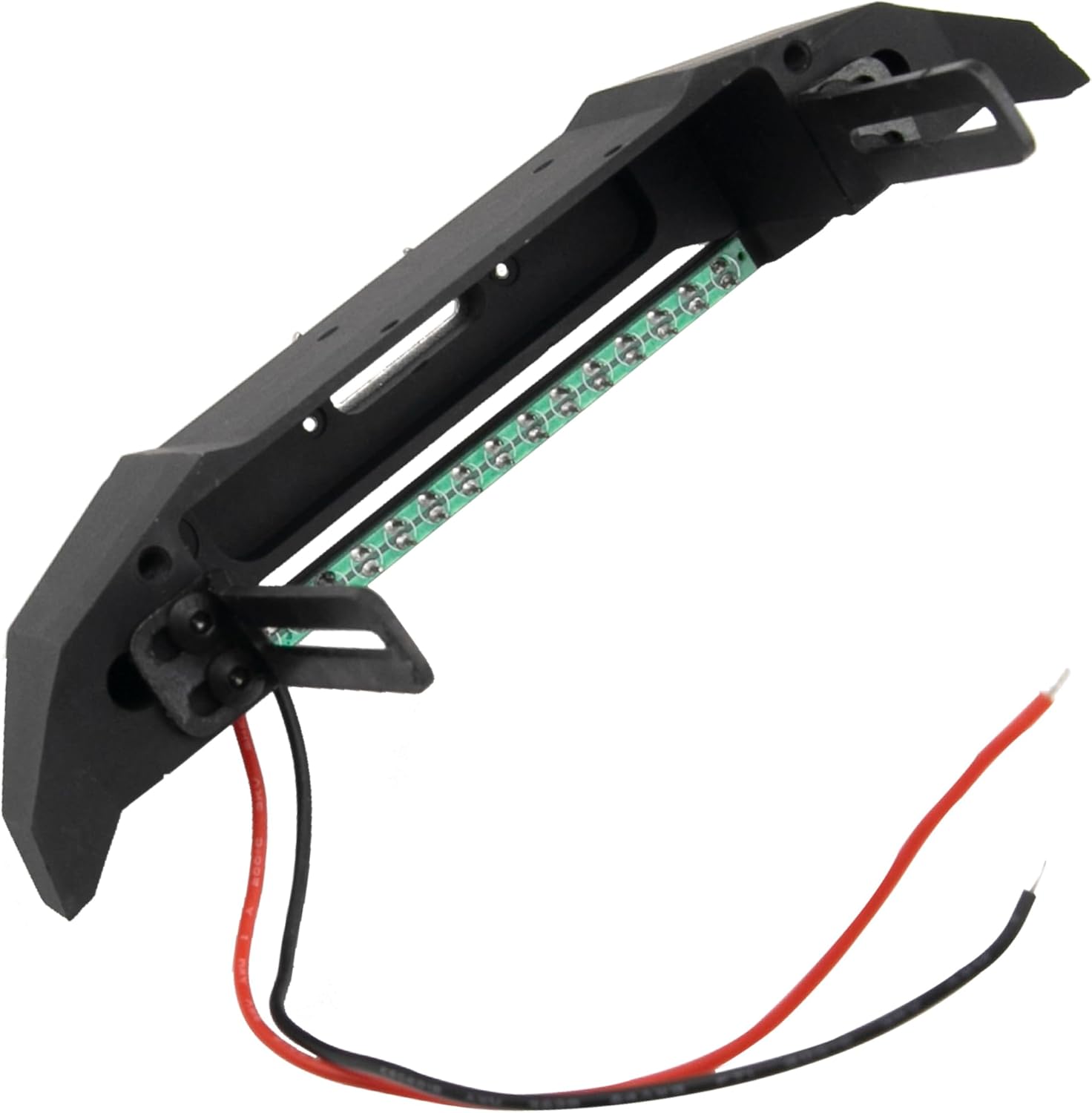 ShareGoo 1/10 Scale Front Bumper,Metal Bull Bar Front Bumper with LED Lights Bar Compatible with Axial SCX10 90046 90047 Traxxas TRX4 RC4WD D90 TF2 1/10 RC Crawlers