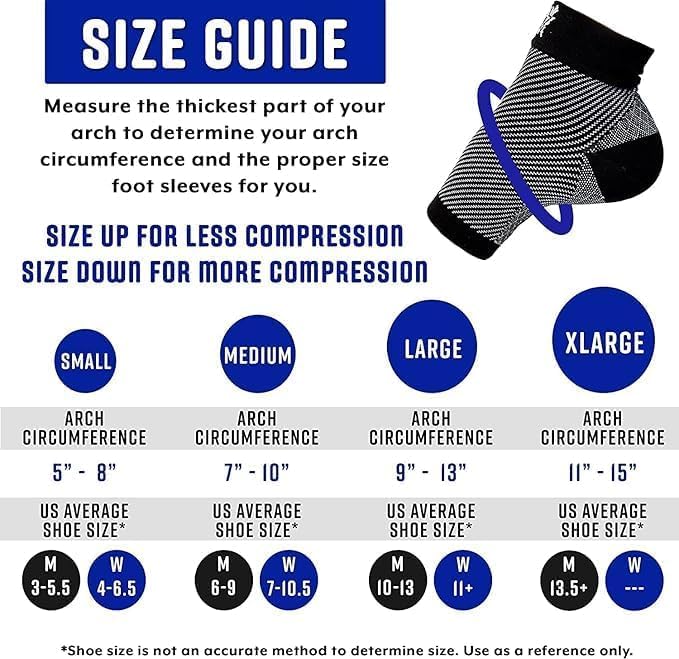 Image of Compression Socks for Plantar Fasciitis & Achilles Tendonitis Relief - 2 Pair of Ankle Compression Sleeves for Foot Swelling, Heel Spurs, Pain & Fatigue - Comfortable Arch Support Brace for Daily Use (Black, Small)