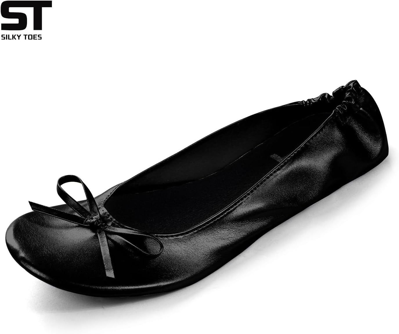 Silky Toes Women’s Foldable Ballet Flats - Portable Roll-Up Slippers for Purse, Travel, or Events - Comfortable Ballerina Shoes - Image 2