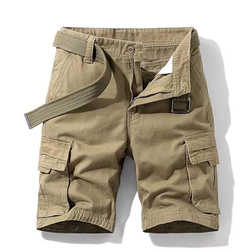 HIFI7 Kurze Hosen Herren-Shorts Baumwolle Cargo Shorts Herren Sommer Cargohose Freizeithose mit Taschen (DE/NL/SE/PL, Al...
