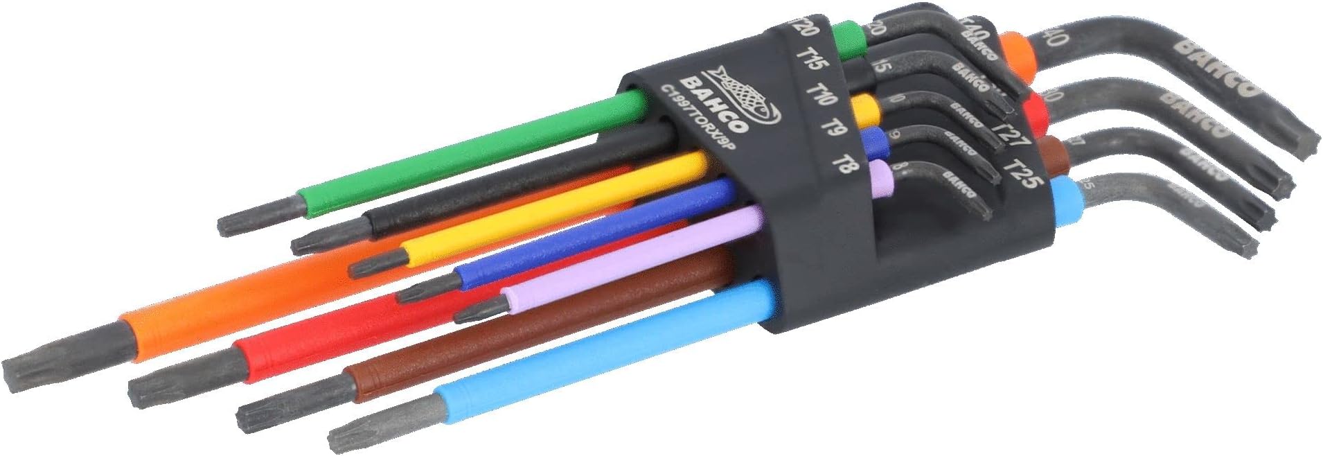 9 Piece Colour Coded Long Torx Key Set