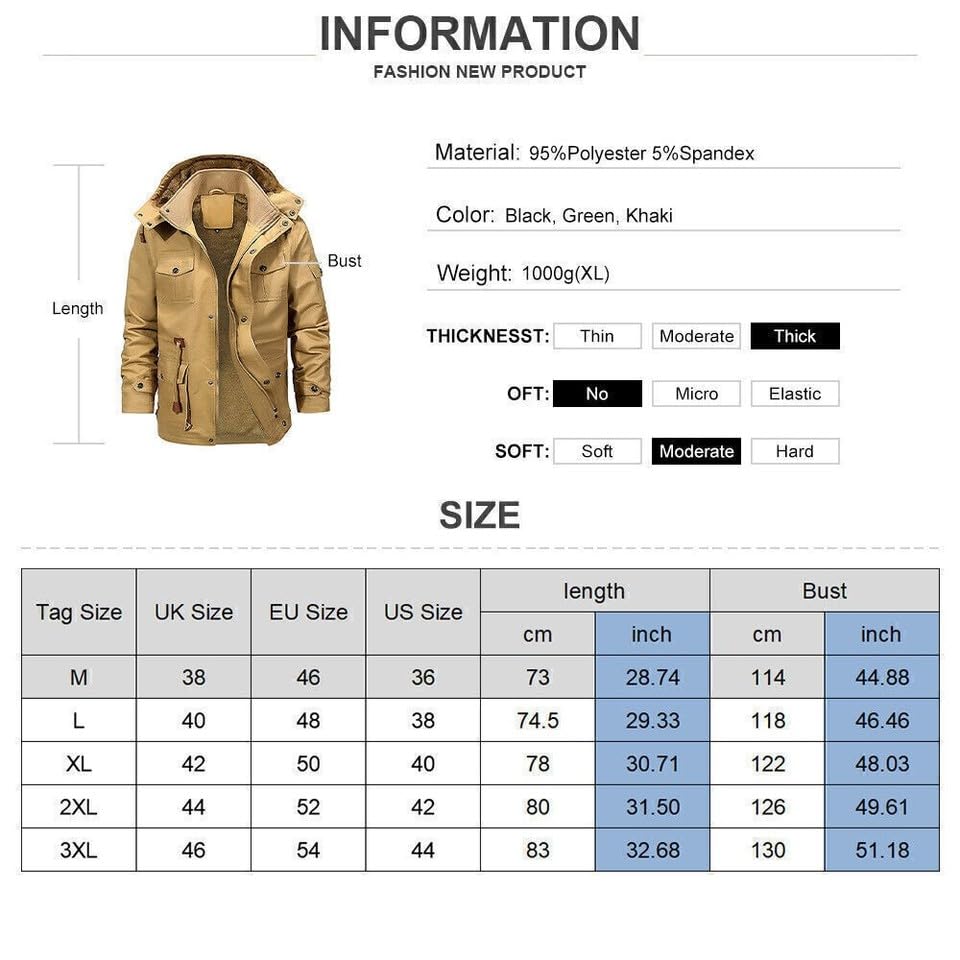 Veste d'hiver à capuche verte pour les sorties urbaines et balades en forêt