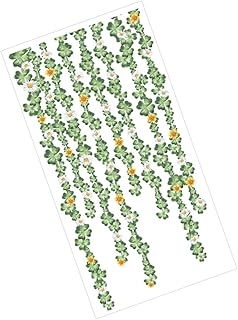 Hoement 2 Folhas Adesivos De Parede De Planta Verde Videira Adesivos De Desenhos Animados Papel De Parede Verde Papel De Parede De Flores Plantas Folhas Decalques De Parede Decalque De