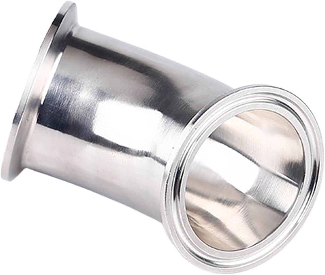 3"(76mm) OD91mm, 45 degree Pipe Bend, Tri-clamp Connection Elbow Pipe Fitting,SS304