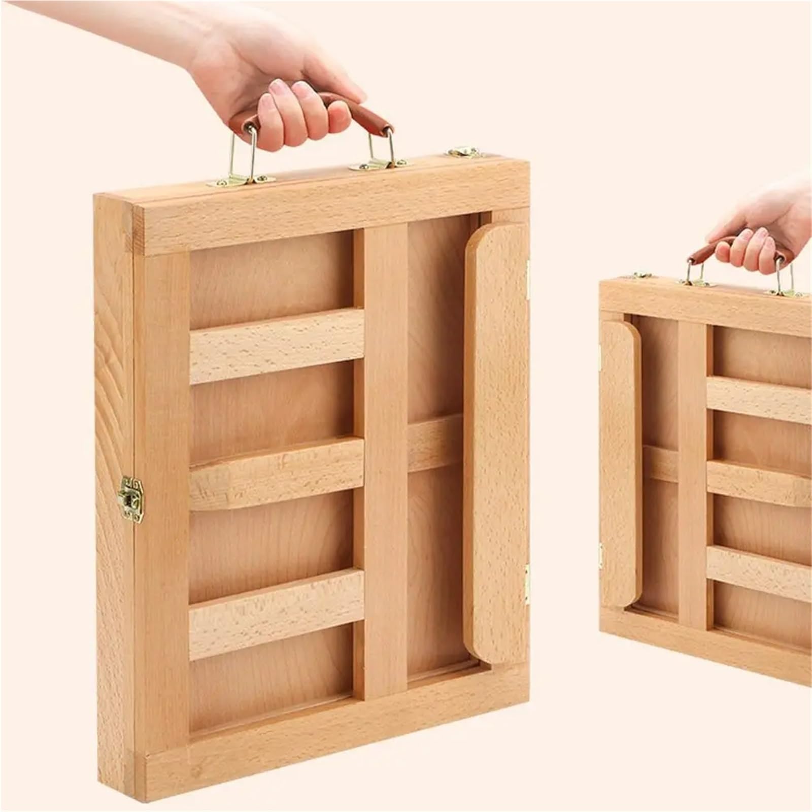 tragbare Malbox Holz Tragbare Tisch Staffelei Einstellbare Multifunktions Kunst Malerei Box Professionelle Klapp for Künstler