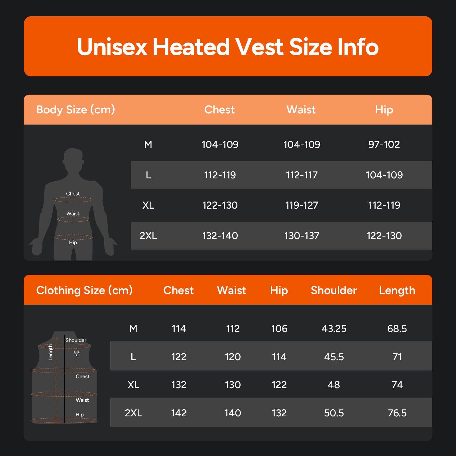DR.PREPARE Heated Vest Chaleco térmico Unisex adulto (Pack de 1)
