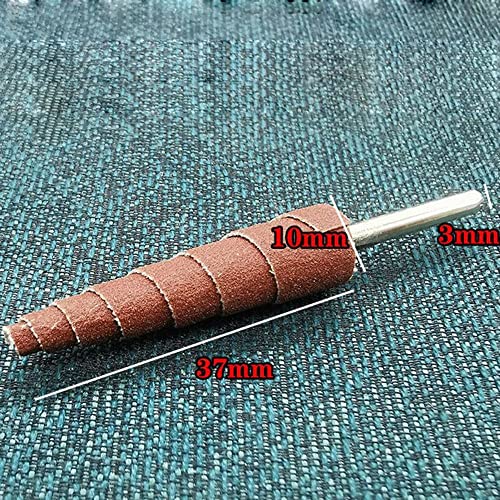 Homesogood Sanding Bands Sanding Rotary Tool Cone Grinding Head Polishing Abrasive Drill Accessories Steel Shank(80 Grit) #TOP2
