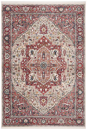 Safavieh Vintage Perzische Collectie VTP479A Distressed Oosterse Ruimte tapijt, 4' x 6', rood/ivoor - Afbeelding 3