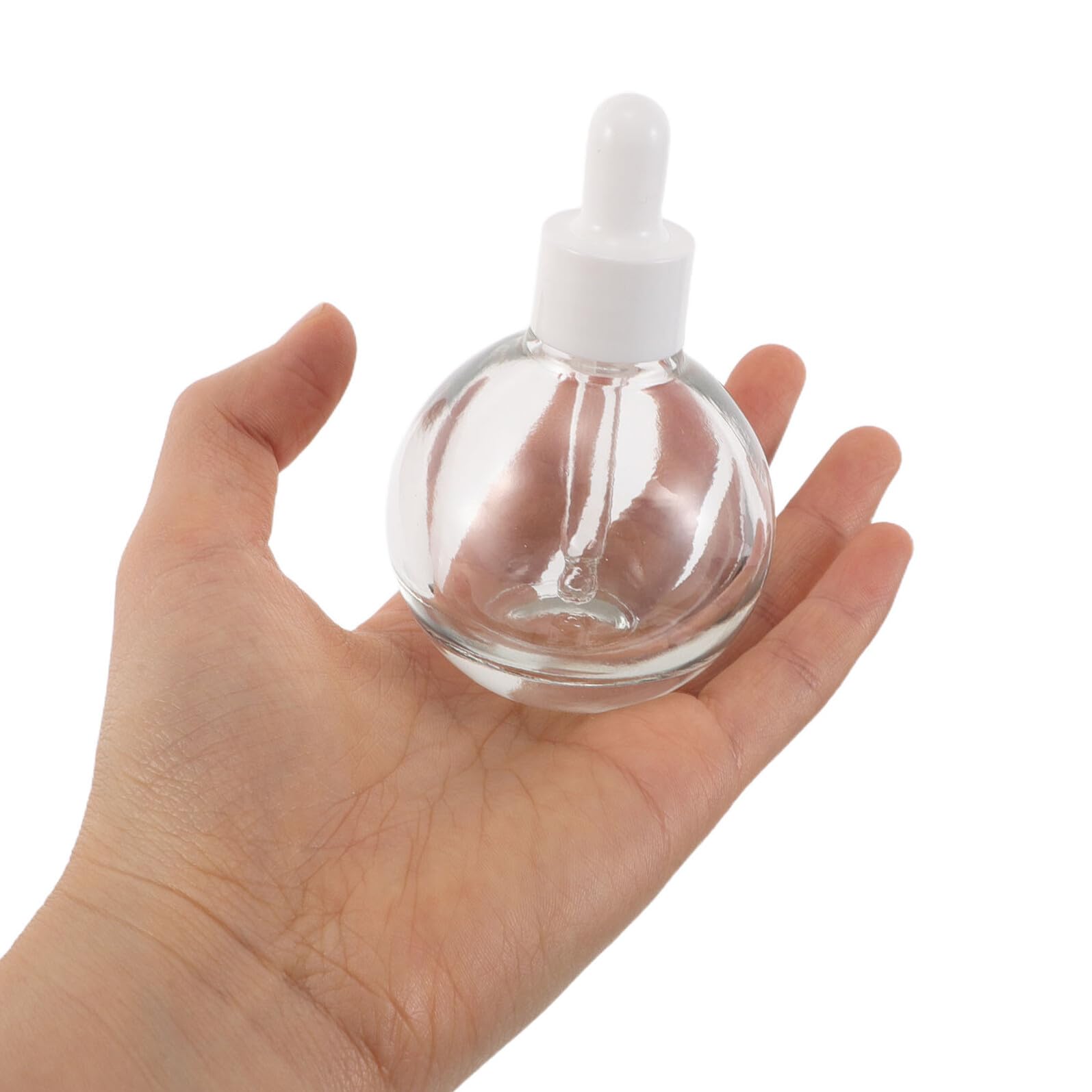12 Szt. Szt Szklane Butelki z Kroplomierzem Do Olejków Eterycznych Perfum i Serum Okrągłe Buteleczki Próbkowe Do Kosmetyków Przezroczyste Aromaterapeutyczne Pojemniki z Pipetą