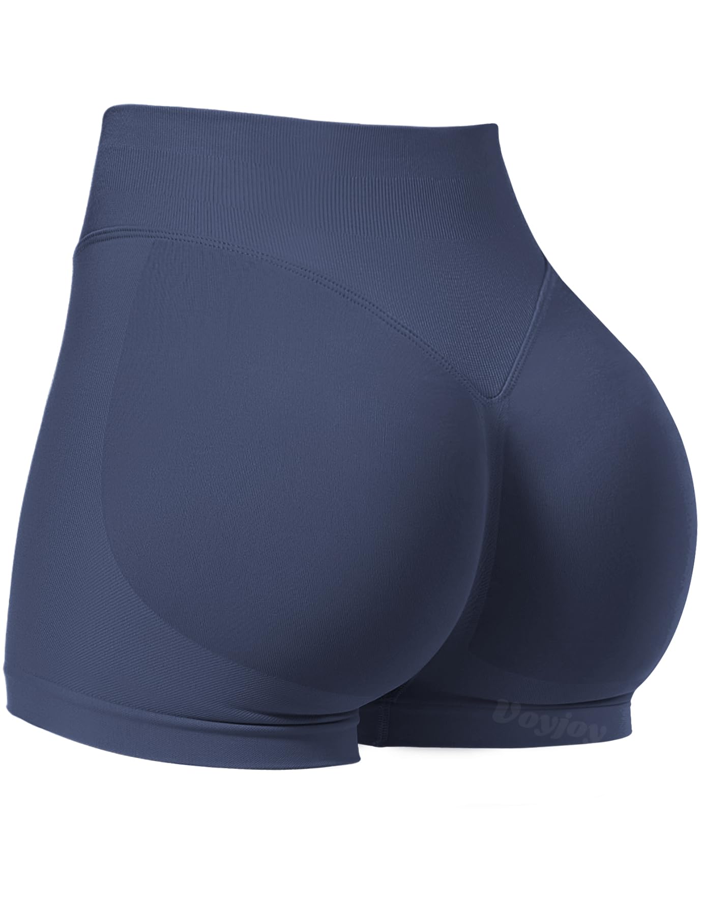 VOYJOY Women Workout Impact Shorts 2.5"/ 3.6"/ 4.5"/ 6" Scrunch Butt Booty | Tummy Control, High Waisted, Bike Short, Gentle Compression, for Women