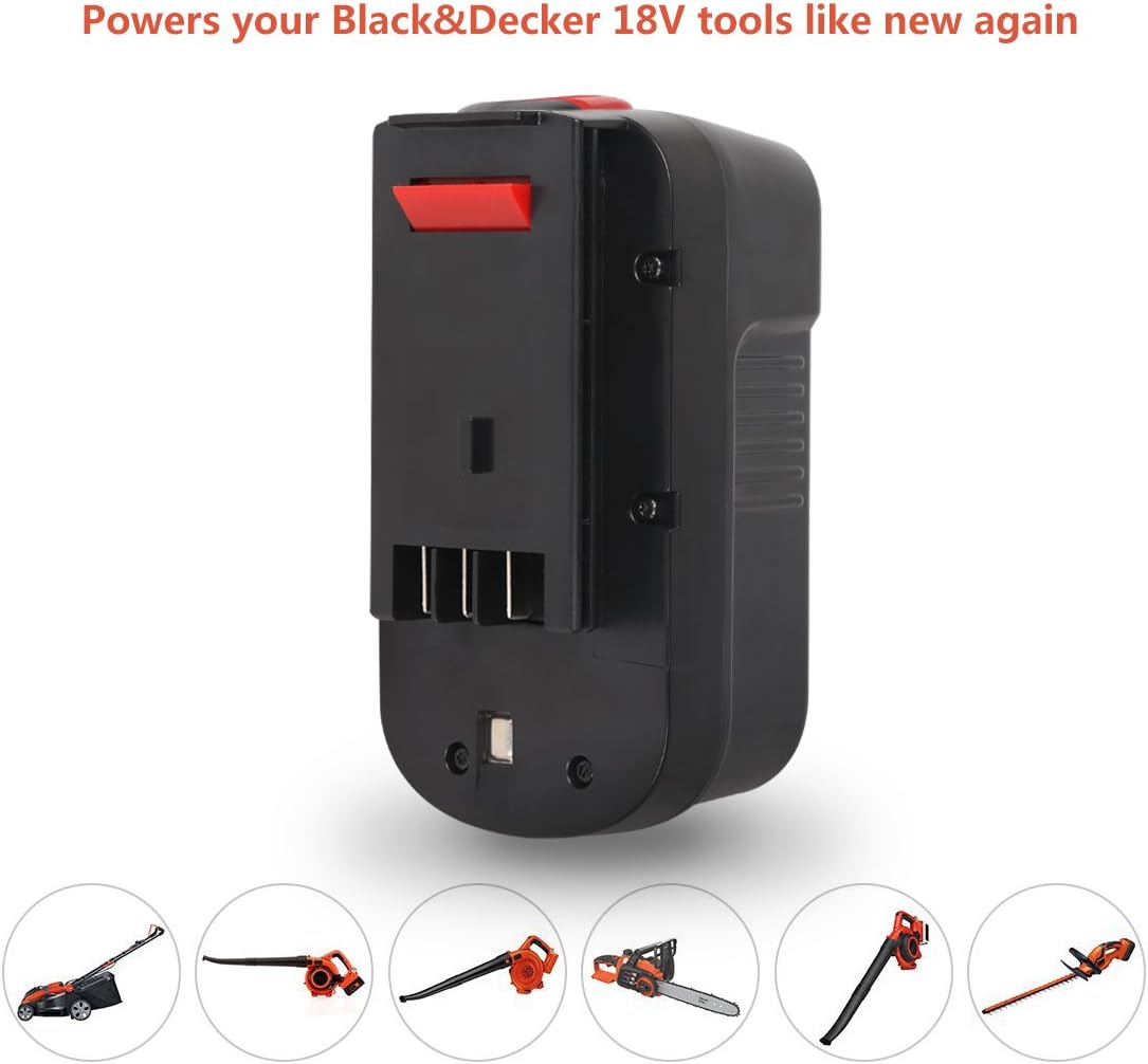 Enegitech 18V 3.0Ah Black & Decker Battery Replace for HPB18 HPB18-OPE 244760-00 A18 A1718 A18E Firestorm Cordless Power Tools (1 Pack)