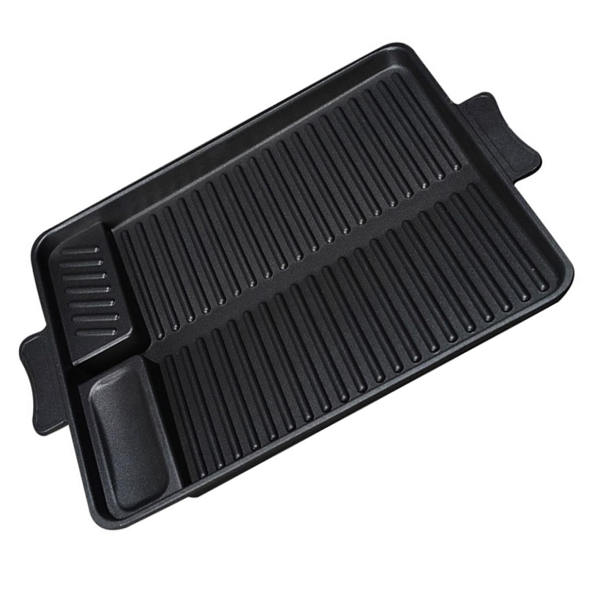 SOIMISS Bandeja Rectangular de Barbacoa Antiadherente para Horno y Gas Resistente al Calor con Orificios para Drenaje de Aceite Herramienta para Asados al Aire