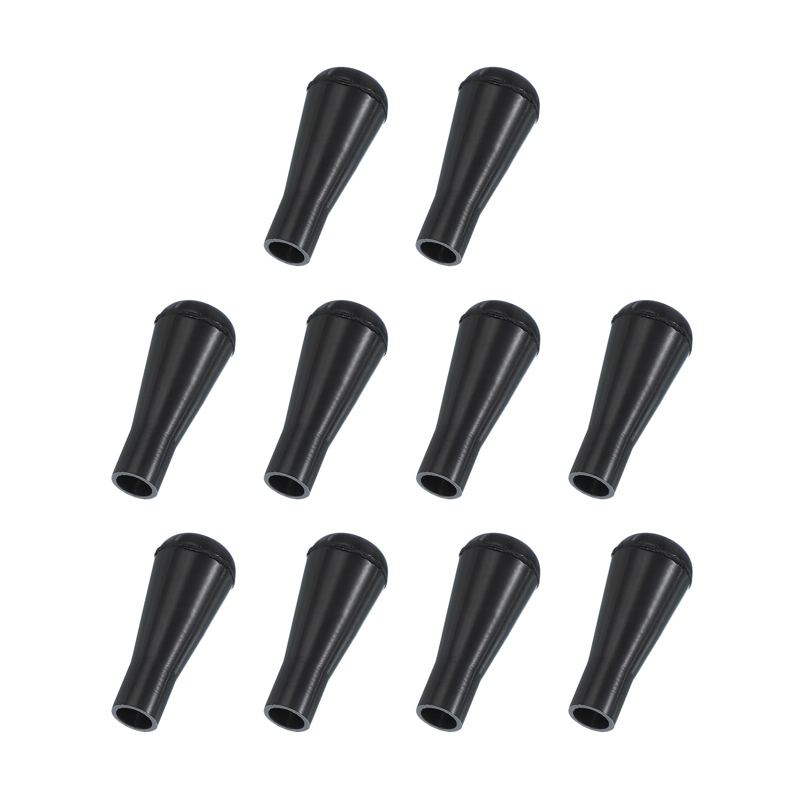 PATIKIL Soft Rubber Arrowhead, 10 Pcs Safety Archery Arrow Tips Practice Tips Broad Heads Replacements Arrow Points for Hunting Outdoor Archery Game Practice, Black