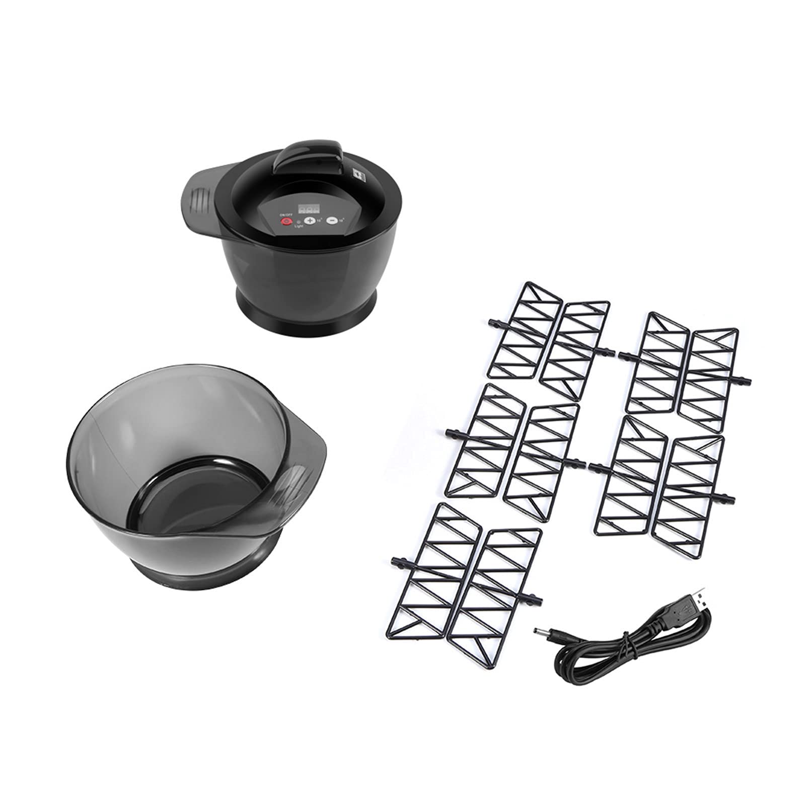 Mélangeur de Couleur de Cheveux, Mélangeurs de Crème Capillaire électriques, Bol de Coloration pour Salon de Coiffure, Kit de Teinture de Cheveux Automatique, Outils de