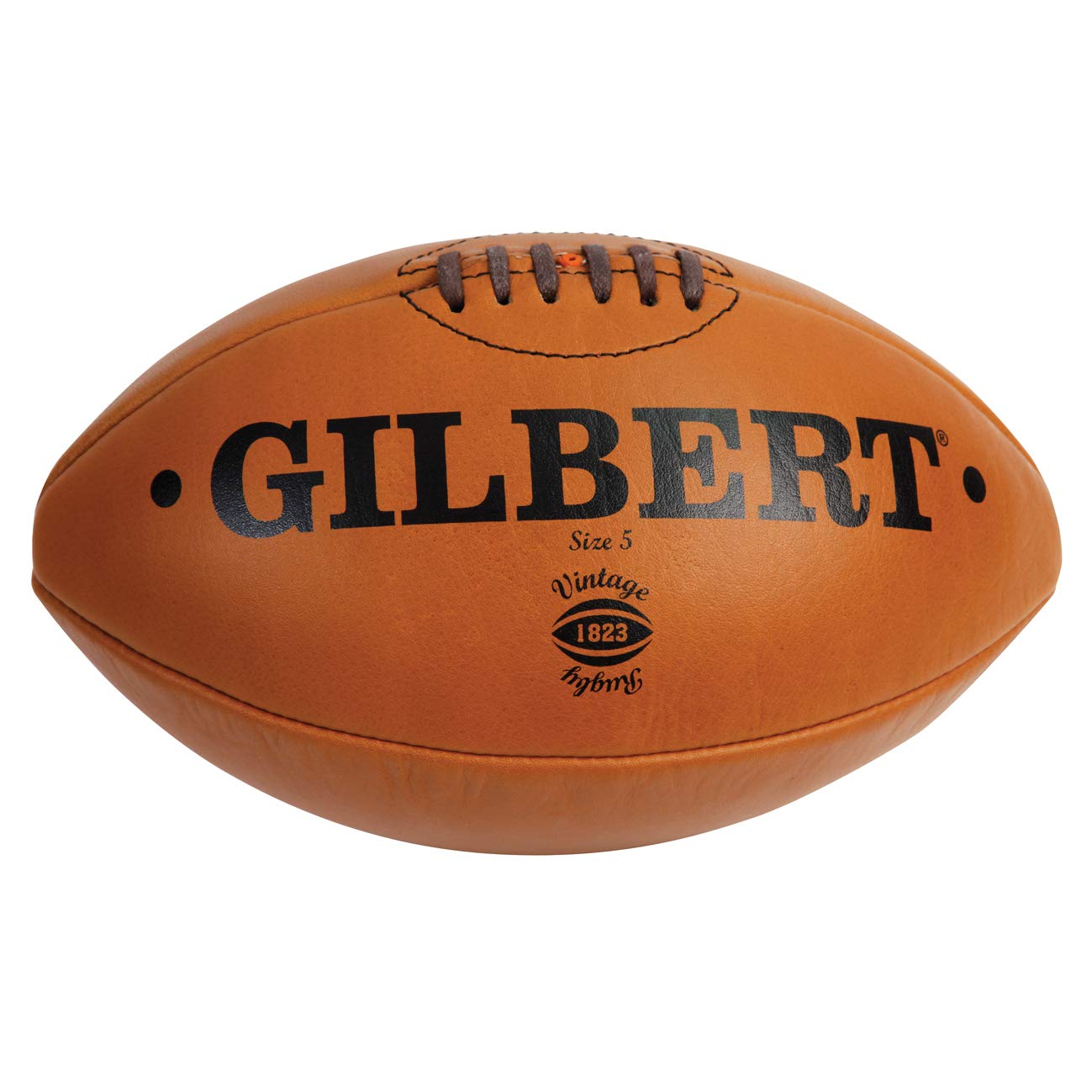 Gilbert Balón de Rugby Vintage, Marrón, Talla 5