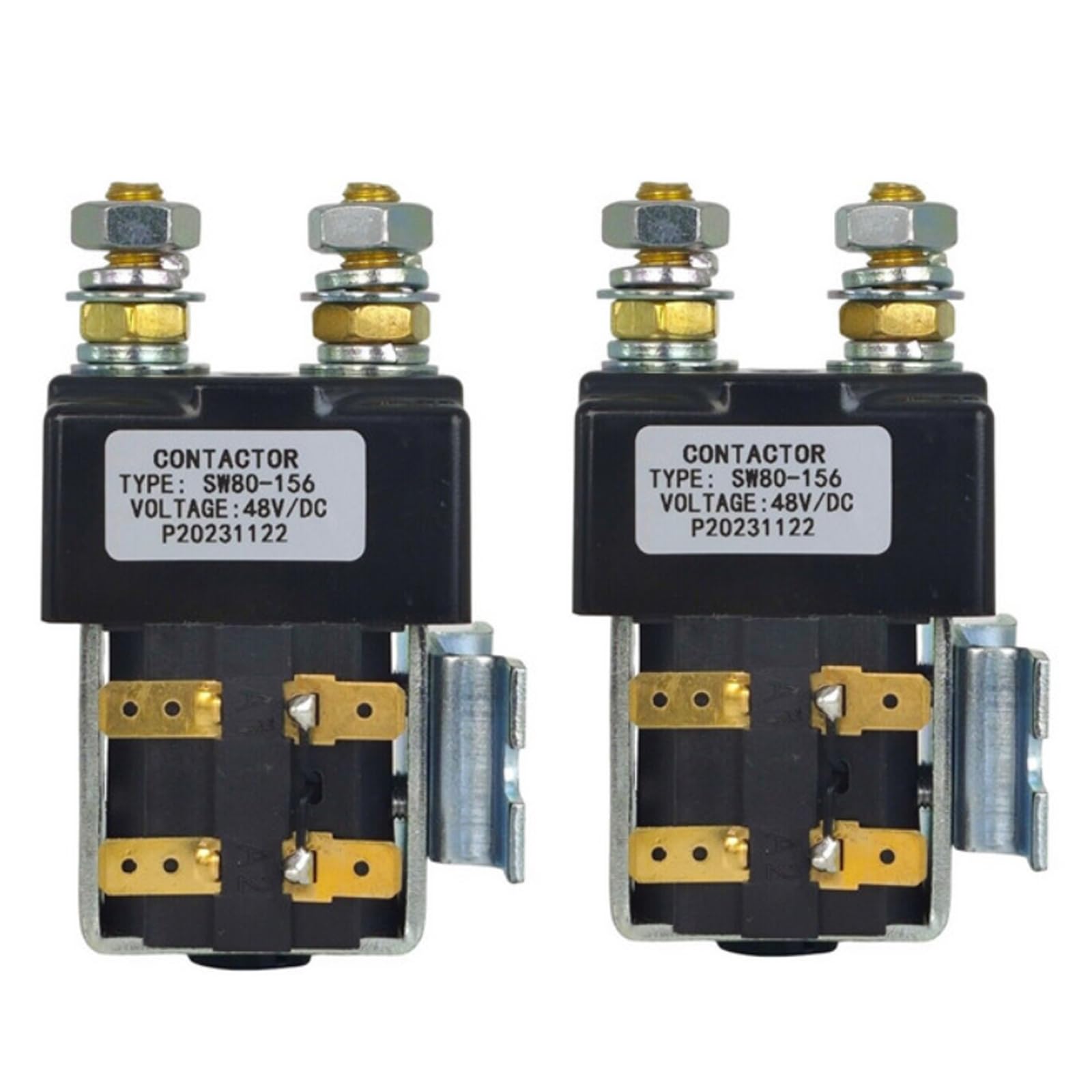 2pc 48V 125A Contactor SW80B-156 Compatible for Curtis ZAPI B4SW11 B4SW12 Controller Forklift