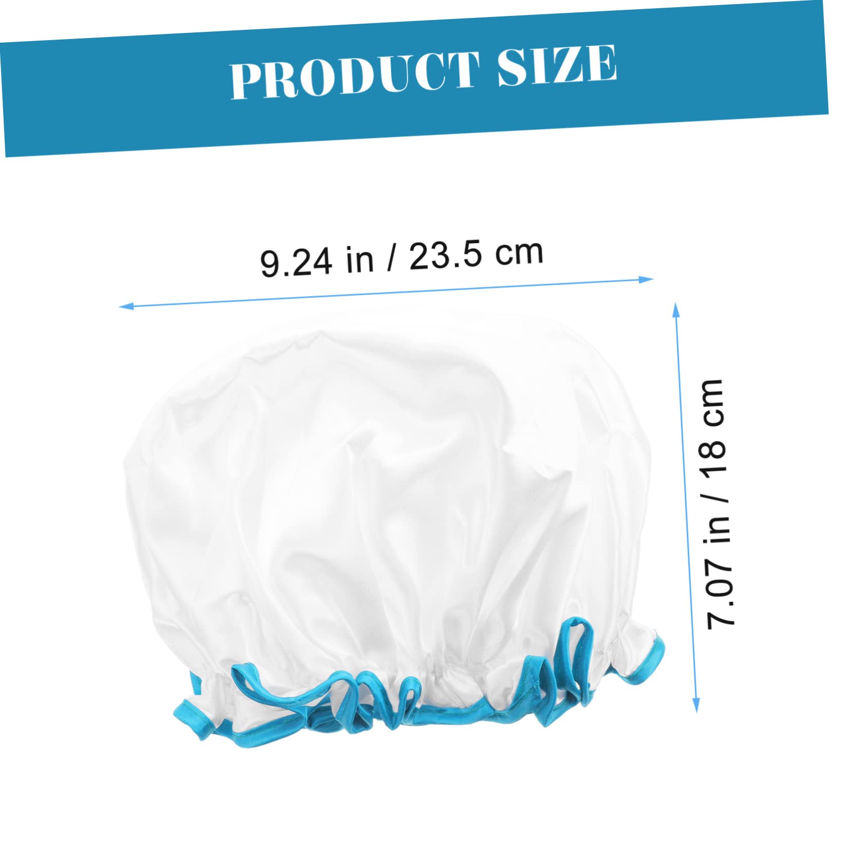 Healeved 8stücke Wiederverwendbare Duschhaube Wasserdichte Elastische Badekappen Für Damen Und Für Make-up Und Lagige Satin-badekappen